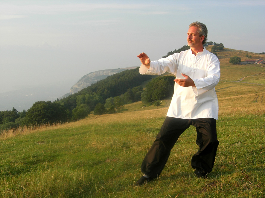 tai chi d'un prof en nature