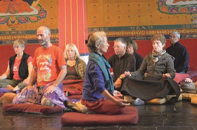 méditation dans un temple