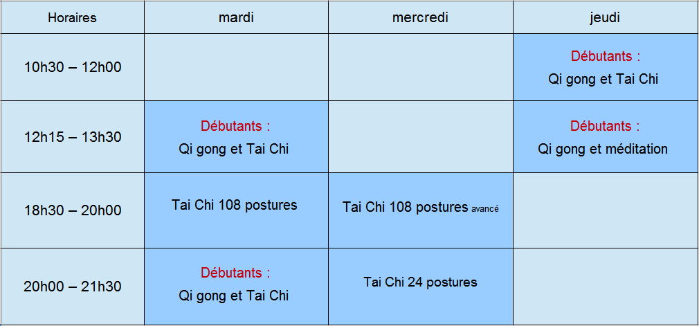 cours tai chi lyon 8ème